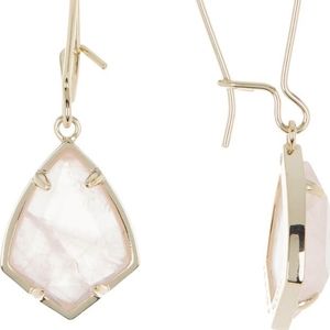 NEW Kendra Scott Carrine Earrings in Rose Quartz